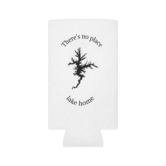 Can Cooler — "There's No Place Lake Home" Lake Map Drink Koozie
