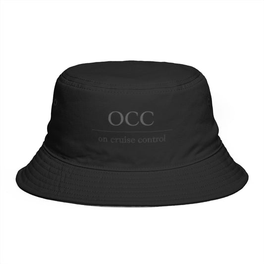 Bucket Hat — 'OCC' Minimal Logo Bucket Hat, Streetwear Sun Hat