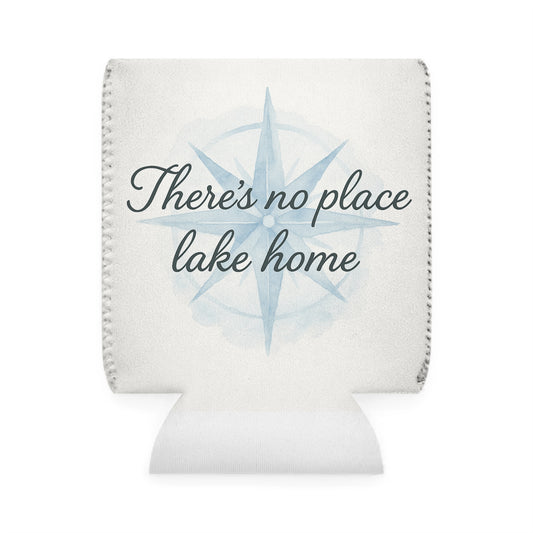 Can Cooler — "There's No Place Lake Home" Nautical Compass Drink Sleeve