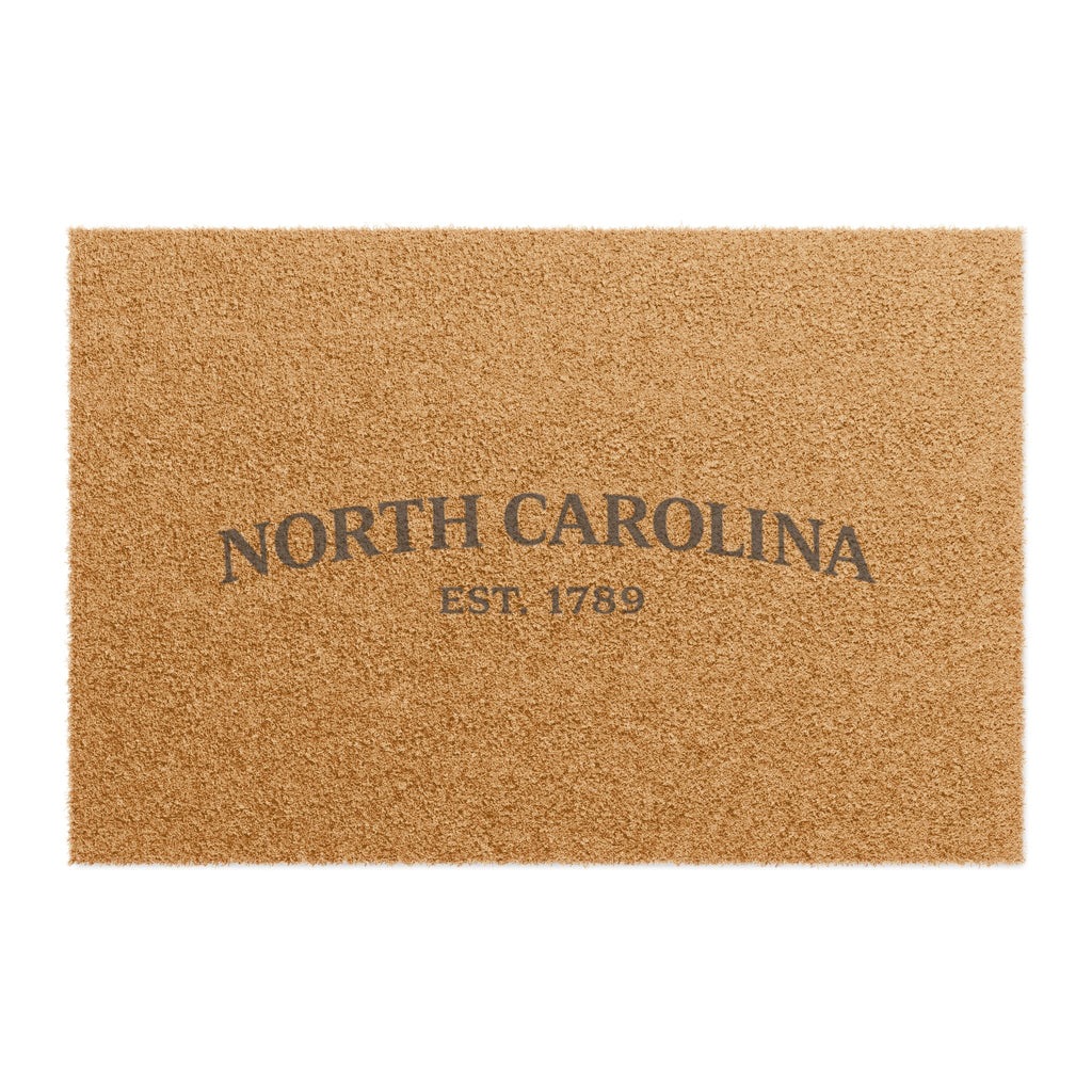 North Carolina Doormat "North Carolina Est. 1789" - Welcome Coastal State Entrance Mat
