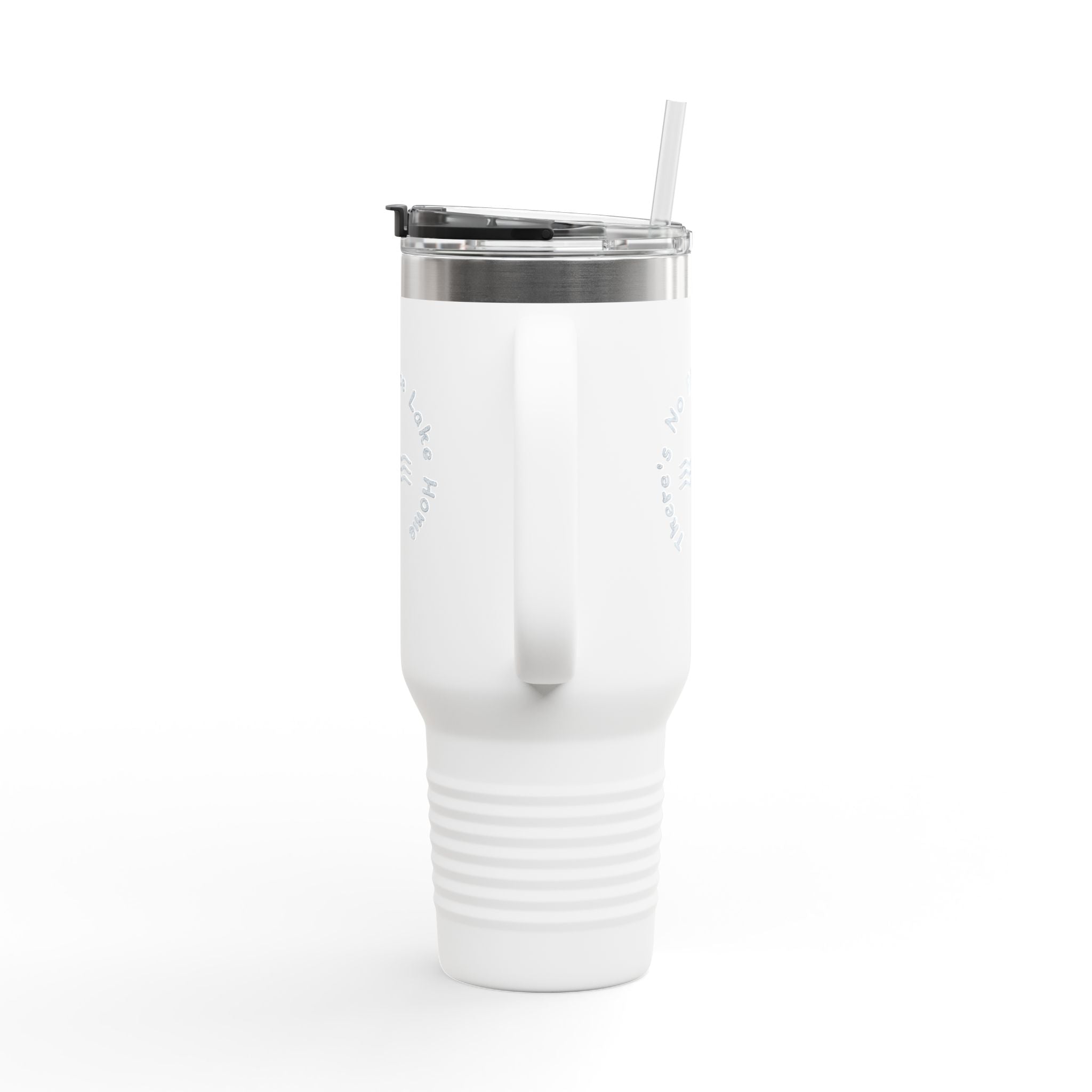 40oz Insulated Travel Mug — "No Place Lake Home" Wave Design
