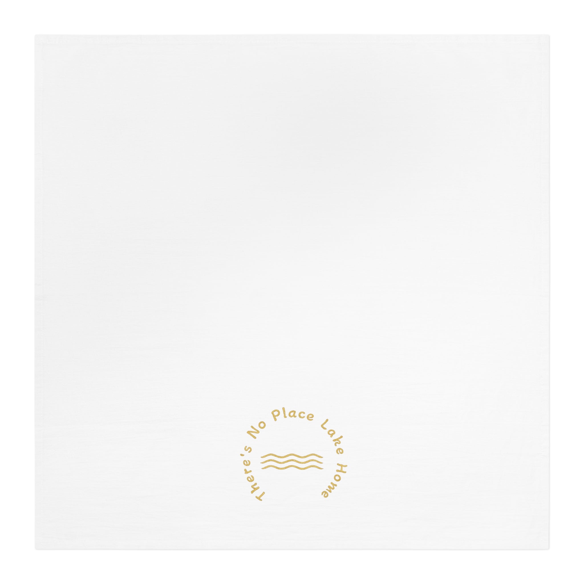 Coastal 'No Place Lake Home' Tea Towel – Minimal Beach Kitchen Linen