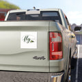Car Magnet — "Fly" Script with Fishing Fly Graphic | Angler Vehicle Decal